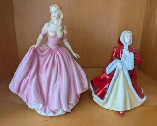 HKF141- Royal Doulton Figurines "Rachel" And "Just For You" 