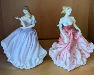 HKF071- Royal Doulton Figurines "Beautiful Blossom" And "Stephanie"