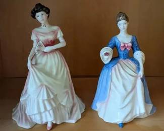 HKF070- Royal Doulton Figurines "Julia" And "Valerie" 