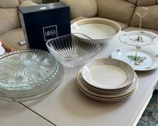 HKF217- Vintage Bone China/ Mikasa Bowls And Party Trays 