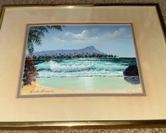 HKF164 "Diamond Head" Oil Painting by Ruth Brower