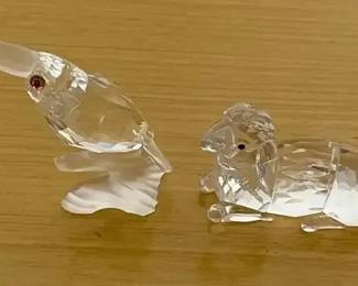 HKF261 - Swarovski Crystal Collectibles - “Toucan” & “Mother Sheep Lying”