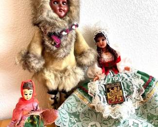 HKF198- Vintage Alaskan, Belgium, & Turkish Dolls 