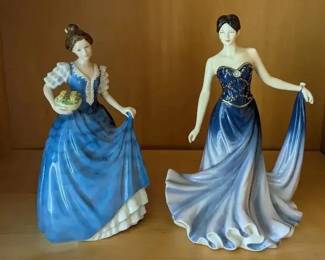 HKF057- Royal Doulton Porcelain Figurines "Helen" And "Catherine"