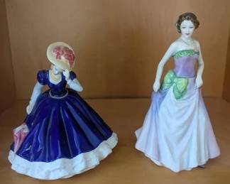 HKF132- Royal Doulton Figurines "Mary" And "Jessica"