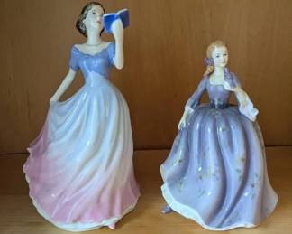 HKF060- Royal Doulton Figurines "Nicola" And "Sweet Poetry"