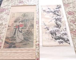 HKF339 Traditional Asian Hanging Scroll Paintings