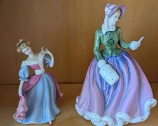 HKF051- Royal Doulton Figures "Amy," And "Specially For You"