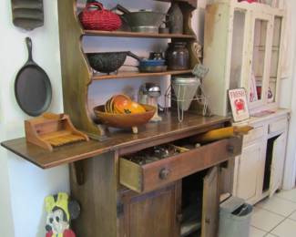 Antique Farmhouse Hutch