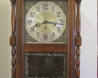 Vintage Ansonia Westminster Chime EZEE Set Wall Clock