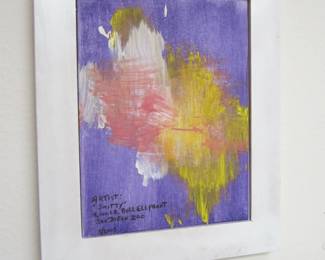 Painting by 'Smitty' Smitty was a 9000lb Bull Elephant at the San Diego Zoo.