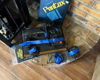 Atari 2600!!  One joystick.  