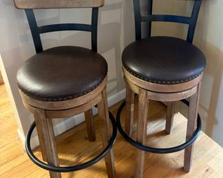 ASHLEY FURNITURE PUB STOOLS