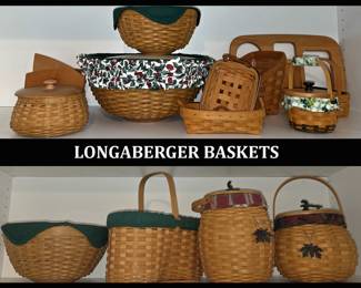 Lots of Longaberger Baskets