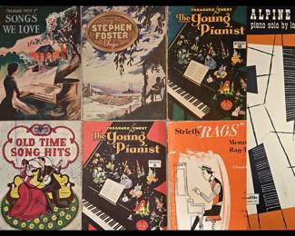 Sample of the Old Music Books; Great Graphics; 1930s and 1940s