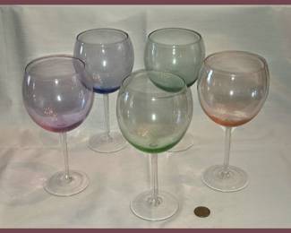 Color Tinted Wine Glasses