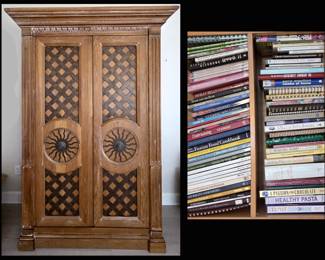 Nice Wardrobe and Lots of Cookbooks