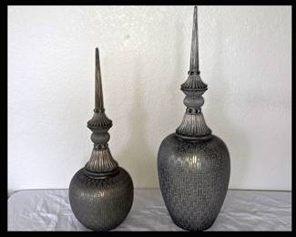 Pair of Decorative Metal Pcs