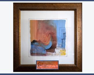 Signed and Framed Abstract Art