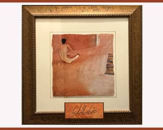 Signed Abstract Nude
