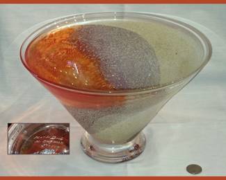 KJELL ENGMAN Large Kosta Boda Bowl Signed and Labeled