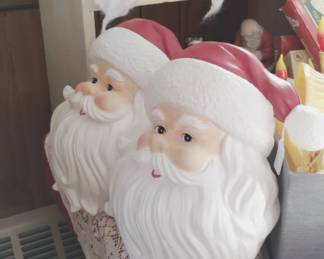 Blow Mold Santas