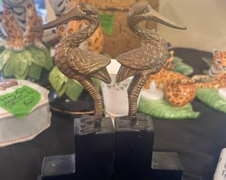 Bronze bird bookends. Just one of a bunch of pairs of great bookends