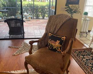 One of a pair of beautiful upholstered chairs in wonderful condition