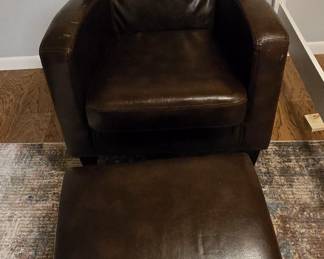 Child's leather hair and Ottamon