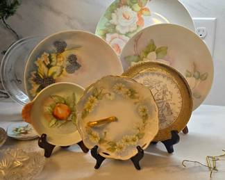 Hand Painted Antique Plates