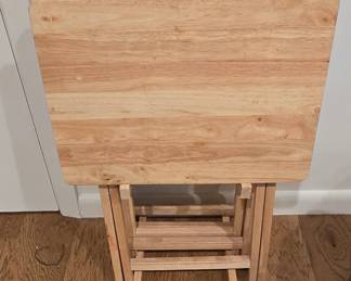 Set of 4 TV Wooden Trays