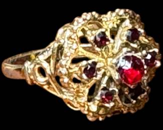 Gold Plate Ring Sz 6