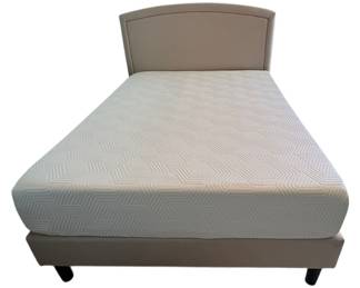 Queen Bed with Upholstered Headboard