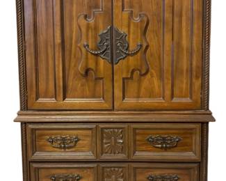 Spanish Style Wood Armoire