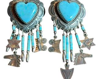 Sterling Silver Western Earrings