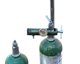 Tall Oxygen Compressed Canisters