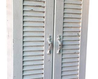 Louvered Wall Mount Cabinet