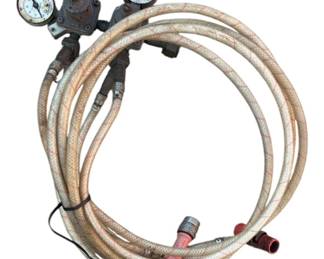 Gas Regulator Hoses with Gages