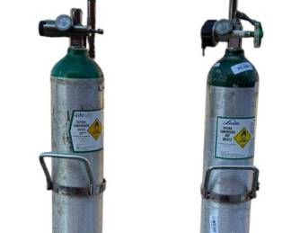 Tall Oxygen Canisters with Dolys