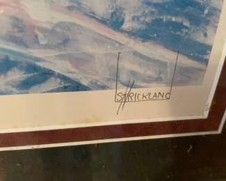 Pensacola, Strickland signed and numbered print The San Carlos