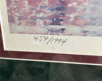 Pensacola, Strickland signed and numbered print The Saenger Theater