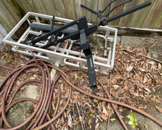 Tow hitch cargo rack, and electric bike rack