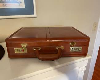 Leather brief case