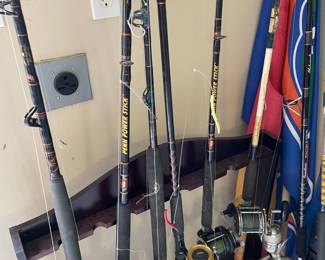 Penn Power Stick rods with Penn reels