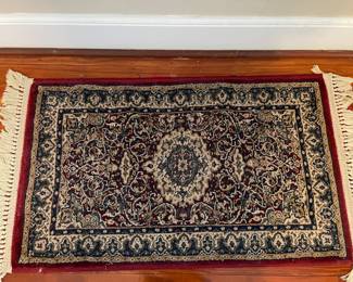 Wool area carpet 3x4ish