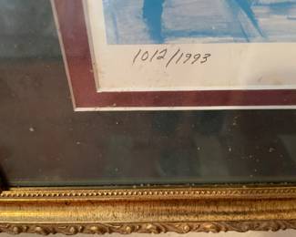 Pensacola, Strickland signed and numbered print The San Carlos