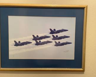 Blue Angles signed photograph