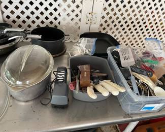 Metal outside work table