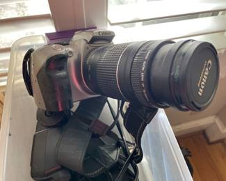 Canon EOS camera and lenses