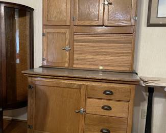 This is a better view of the kitchen cabinet by Hoosier.